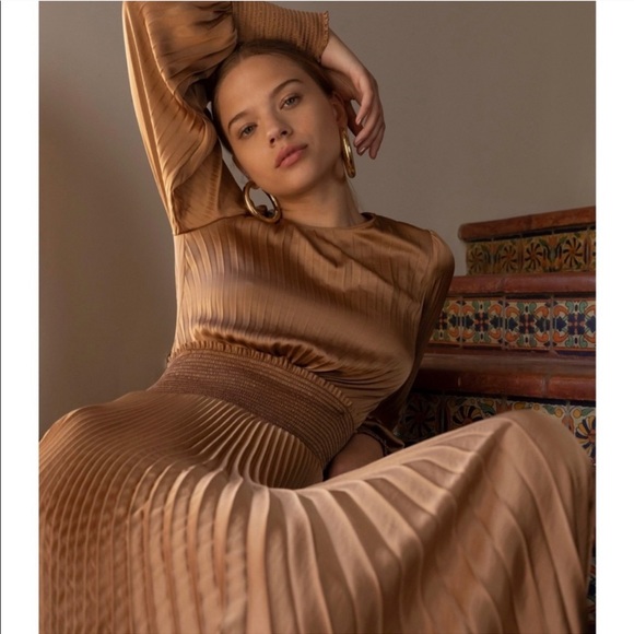 A.L.C. Leah II Mini Dress in Toffee Brown Size 0 - Picture 3 of 11